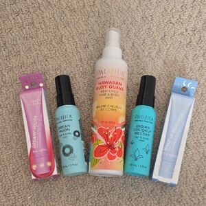 Pacifica Bundle Lip Balms and Hair/Body Mists